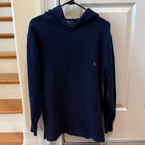 Ralph Lauren Polo Navy Knit Hoodie
